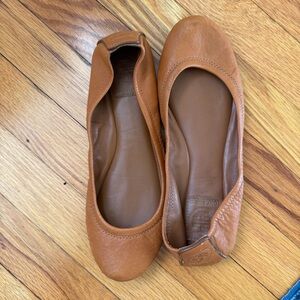 Tory Burch Eddie Tan Camel Ballet Flats Women’s Size 7.5